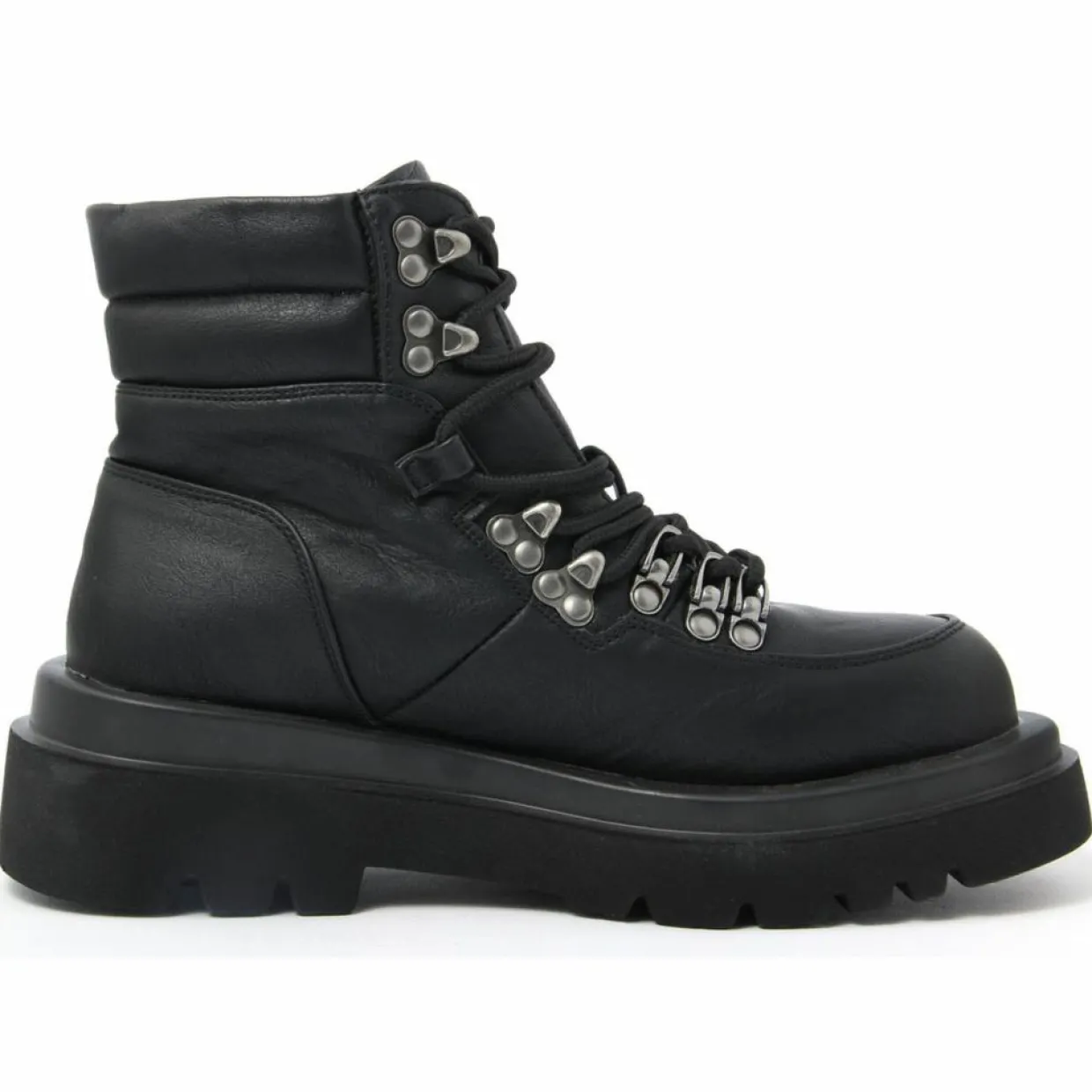 Femme Lab78 Bottines^Bottines à lacets noires - Talon 5 cm