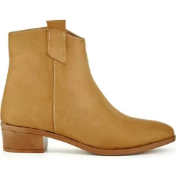 Femme Lab78 Bottines^Bottines à talon Clara beiges - Talon 12 cm