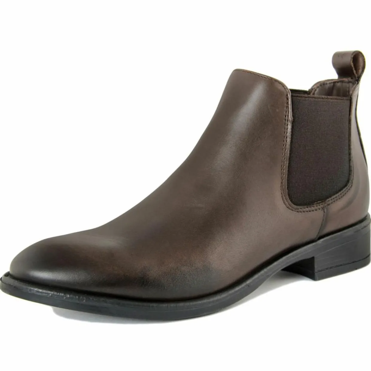 Bottines à talon en Cuir marron-Lab78 Clearance