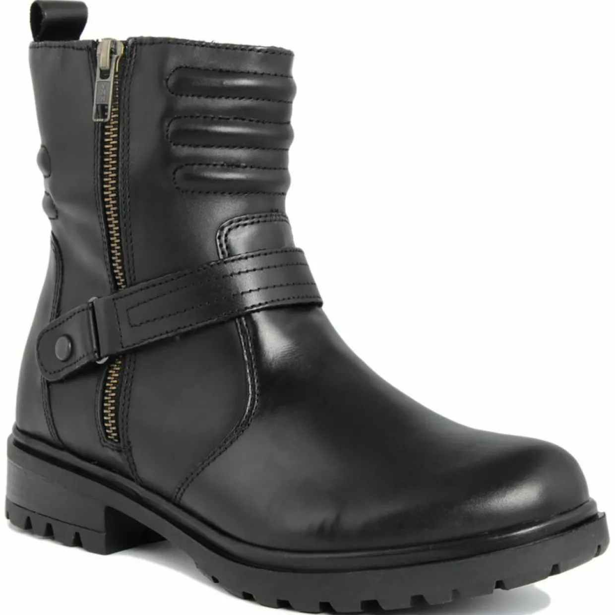 Femme Lab78 Bottines^Bottines à talon en Cuir noires