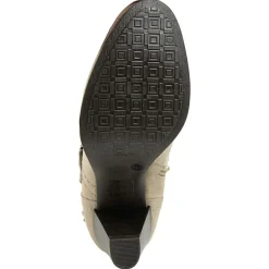 Bottines à talon en Velours de Cuir Carol castor - Talon 8.5 cm-Lab78 Best