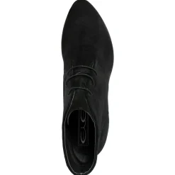 Bottines à talon en Velours de Cuir April noires - Talon 8.5 cm-Lab78 Sale