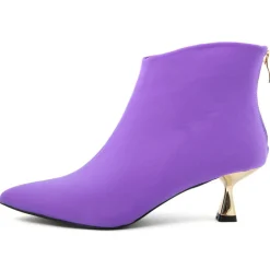 Femme Lab78 Bottines^Bottines à talon Eugénie violettes - Talon 5 cm
