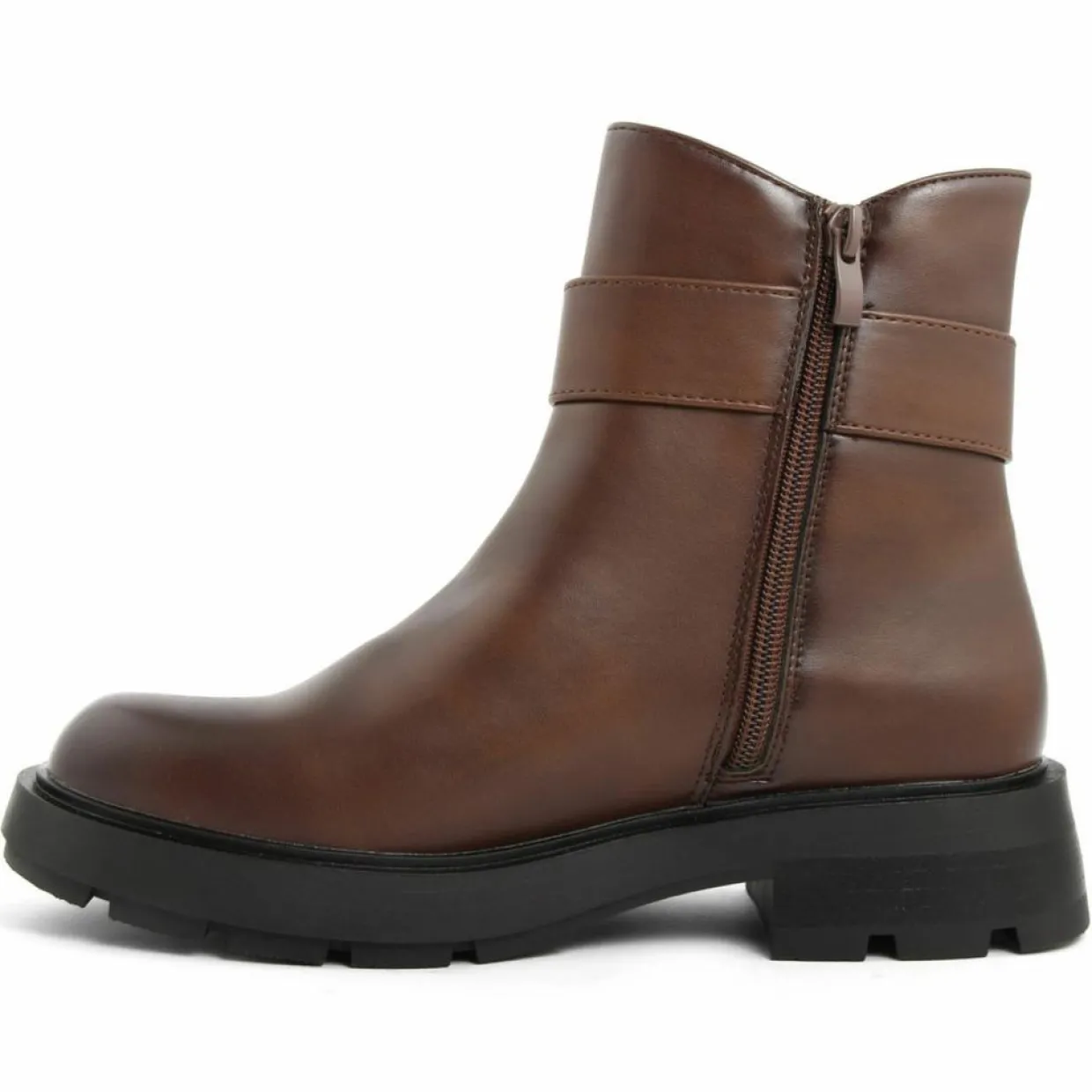 Femme Lab78 Bottines^Bottines chelsea plates marron - Talon 4 cm