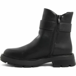 Femme Lab78 Bottines^Bottines chelsea plates noires - Talon 4 cm