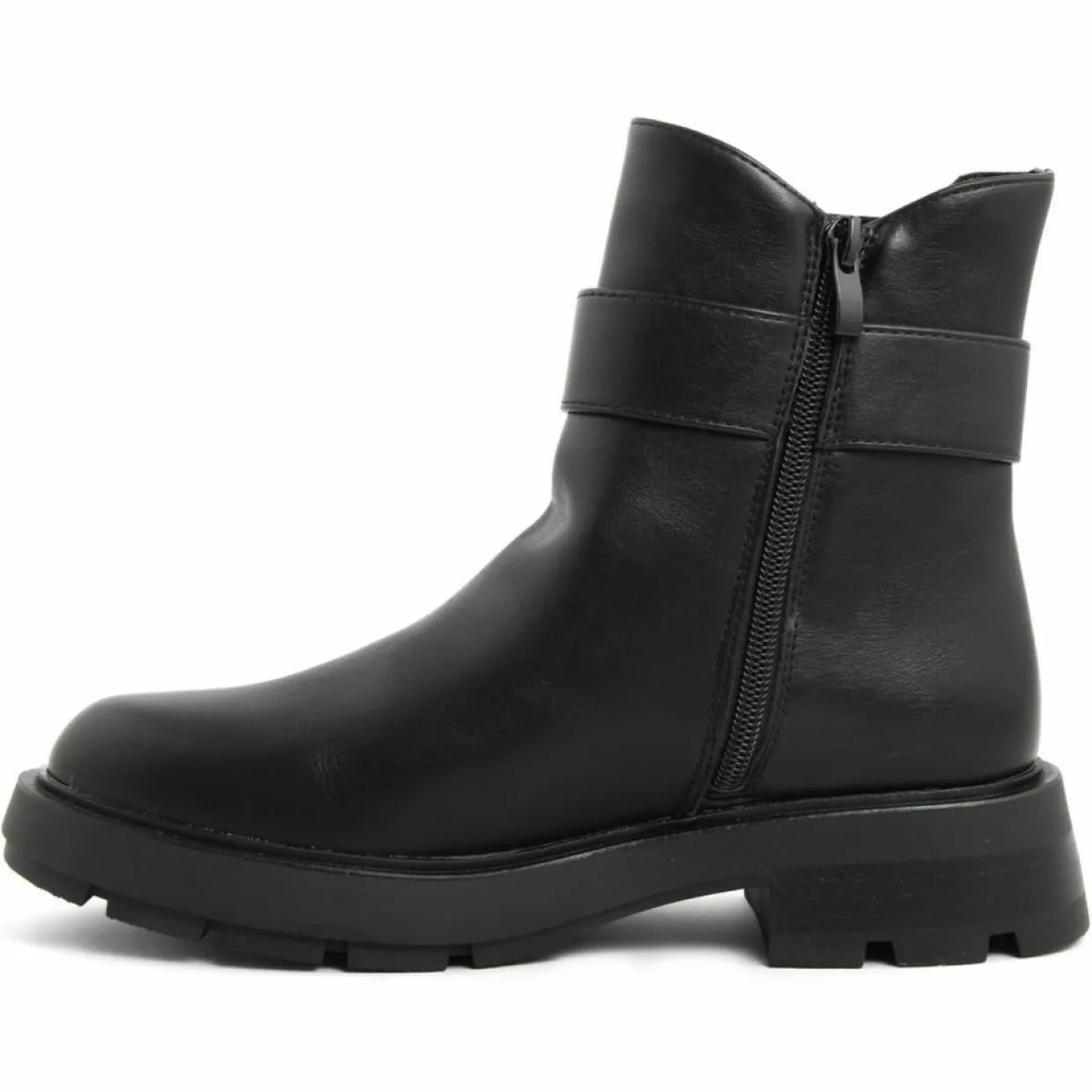 Femme Lab78 Bottines^Bottines chelsea plates noires - Talon 4 cm