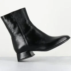 Bottines en Cuir 9916 lux noires-Garrice Lab Best