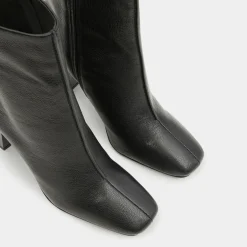 Femme Galeries Lafayette Bottines^Bottines en Cuir à talon géométrique noires - Talon 8,5 cm
