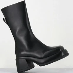 Bottines en Cuir & Textile cassia noires-E8 By Miista Clearance