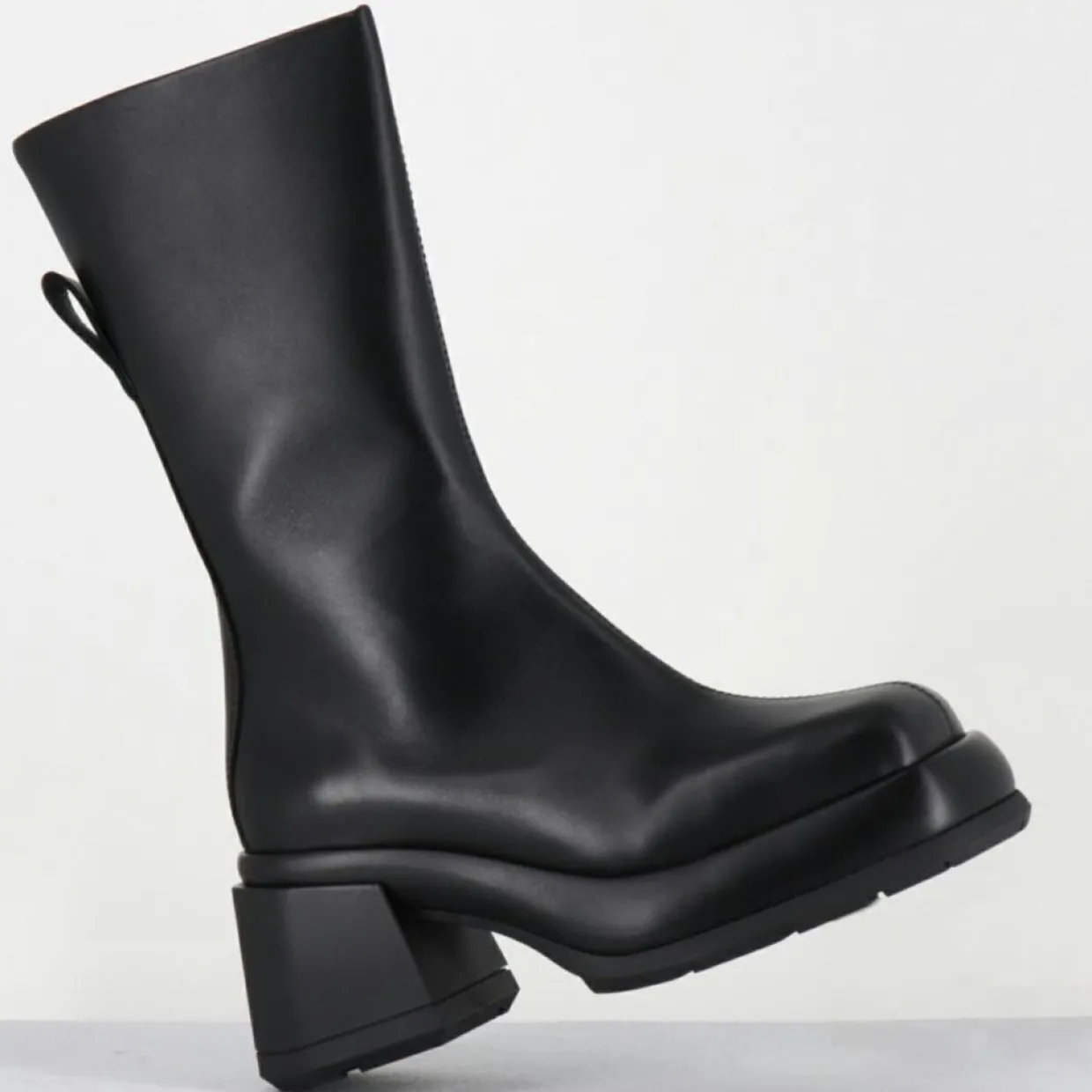 Bottines en Cuir & Textile cassia noires-E8 By Miista Clearance