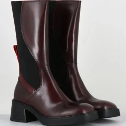 Femme E8 By Miista Bottines^Bottines en Cuir & Textile flavia bordeaux