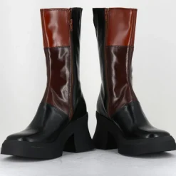 Femme E8 By Miista Bottines^Bottines en Cuir belinda marron - Talon : 10cm
