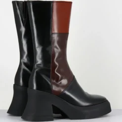 Femme E8 By Miista Bottines^Bottines en Cuir belinda marron - Talon : 10cm