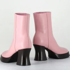 Femme Garrice Lab Bottines^Bottines en Cuir blau roses - Talon : 7.5cm