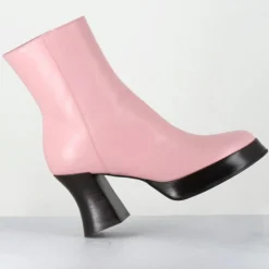 Femme Garrice Lab Bottines^Bottines en Cuir blau roses - Talon : 7.5cm