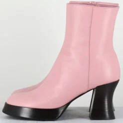 Femme Garrice Lab Bottines^Bottines en Cuir blau roses - Talon : 7.5cm