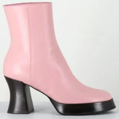Femme Garrice Lab Bottines^Bottines en Cuir blau roses - Talon : 7.5cm