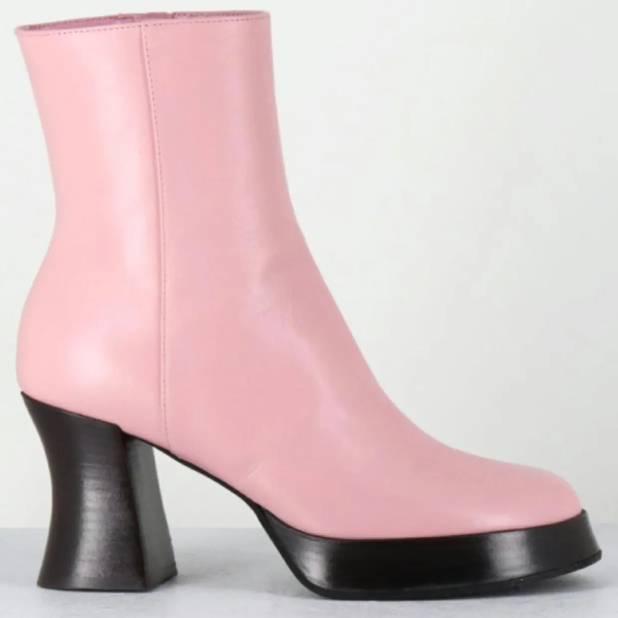 Femme Garrice Lab Bottines^Bottines en Cuir blau roses - Talon : 7.5cm