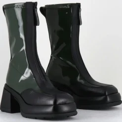 Bottines en Cuir camila vertes - Talon : 8cm-E8 By Miista Online