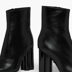 Femme Sonia Rykiel Bottines^Bottines en Cuir Clover noires - Talon 10 cm