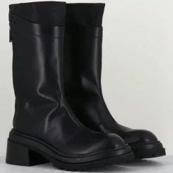 Femme Lemargo Bottines^Bottines en Cuir es noires - Talon : 5cm