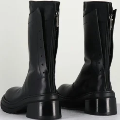 Femme Lemargo Bottines^Bottines en Cuir es noires - Talon : 5cm