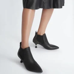 Bottines en Cuir Gaia noir/marron - Talon 6 cm-Liu-Jo Clearance