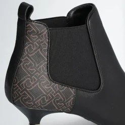 Bottines en Cuir Gaia noir/marron - Talon 6 cm-Liu-Jo Clearance