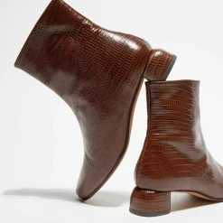 Femme Loq Bottines^Bottines en Cuir Joyce marron