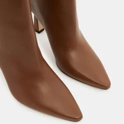 Bottines en Cuir Lina marron - Talon 9,5 cm-Wandler New