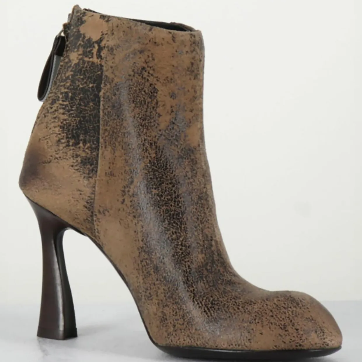 Bottines en Cuir marron - Talon 9 cm-Premiata Clearance