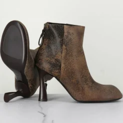 Bottines en Cuir marron - Talon 9 cm-Premiata Clearance