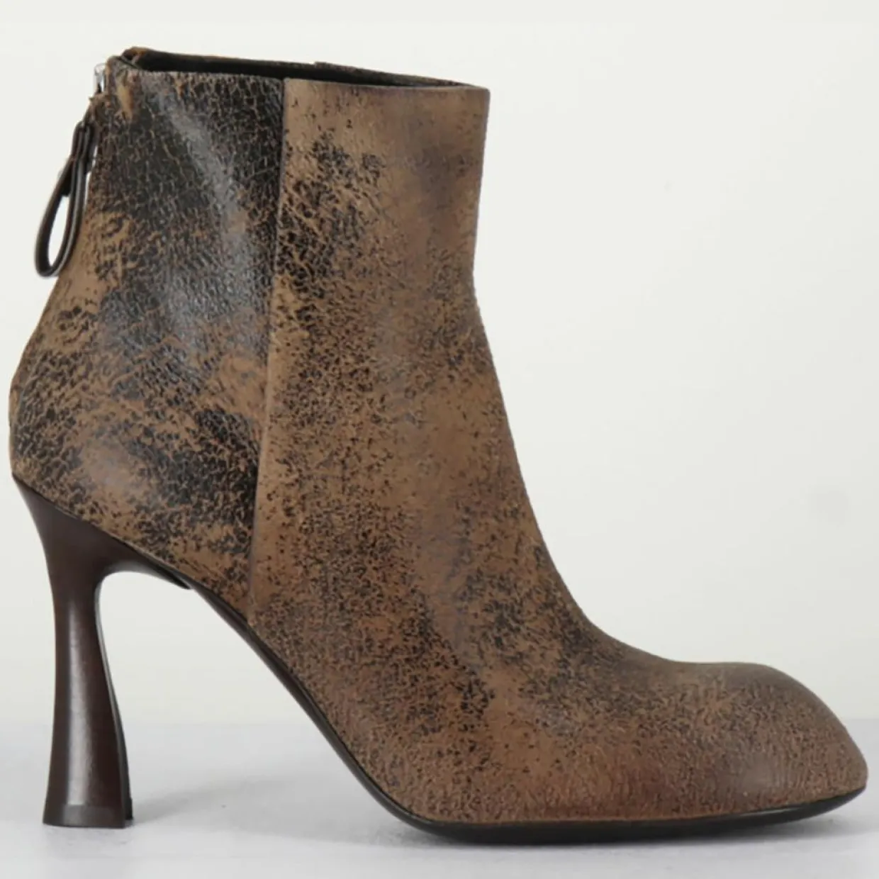 Bottines en Cuir marron - Talon 9 cm-Premiata Clearance