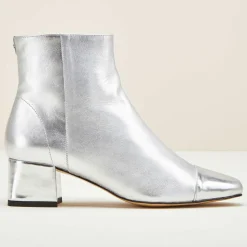 Bottines en Cuir métallisé Camilia argentées-Cosmoparis Best