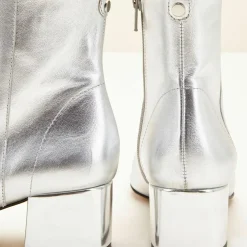 Bottines en Cuir métallisé Camilia argentées-Cosmoparis Best