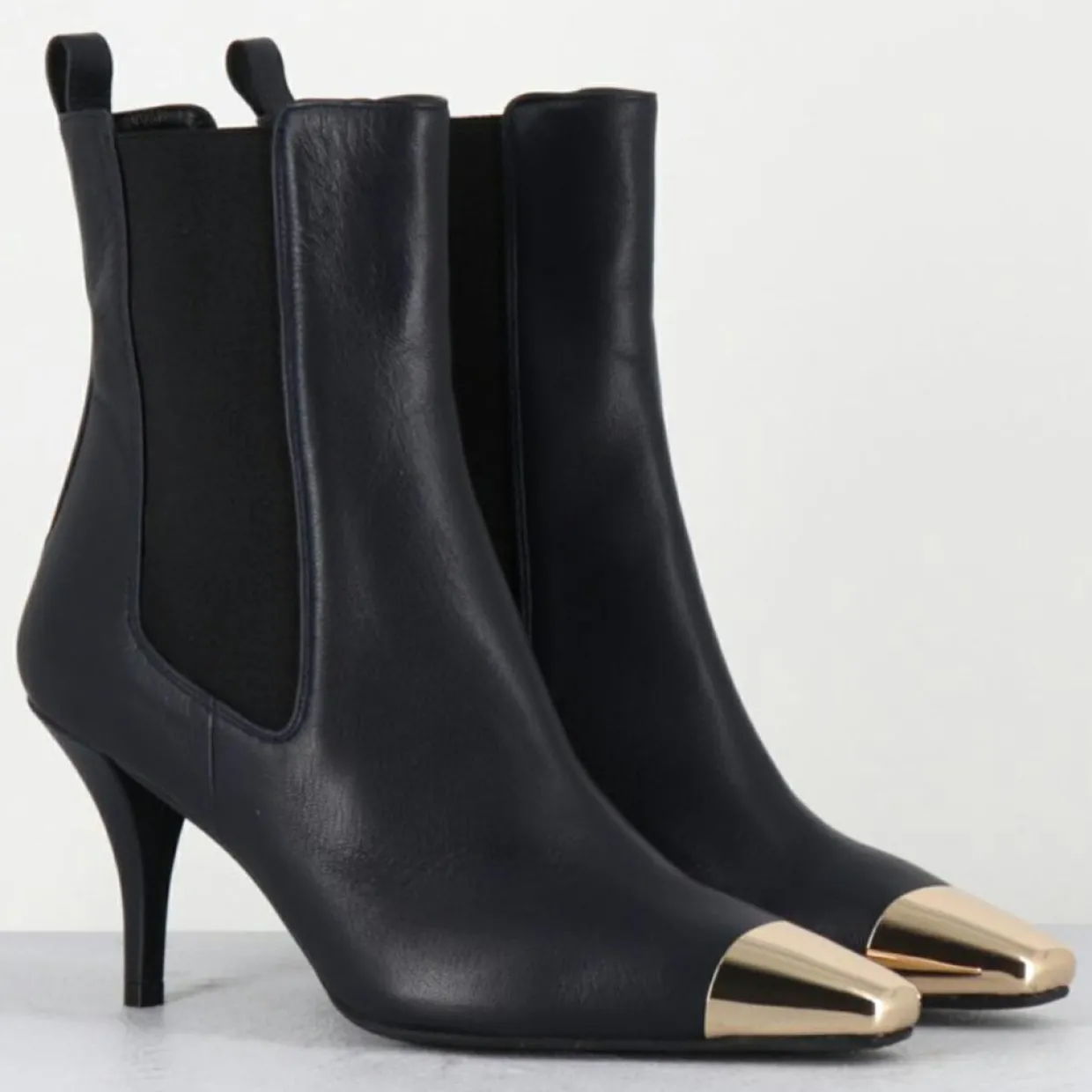Femme Garrice Lab Bottines^Bottines en Cuir nako bleu marine foncé - Talon : 7.5cm