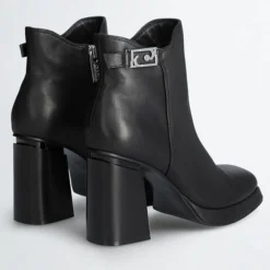 Femme Liu-Jo Bottines^Bottines en Cuir Nana noires - Talon 9 cm