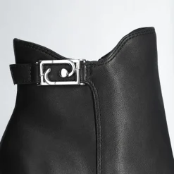 Femme Liu-Jo Bottines^Bottines en Cuir Nana noires - Talon 9 cm