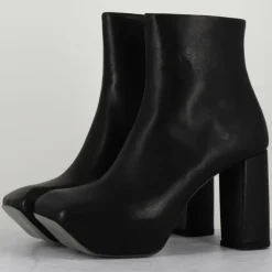 Bottines en Cuir noires-Malloni