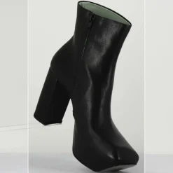 Bottines en Cuir noires-Malloni