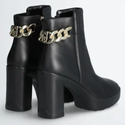 Bottines en Cuir Now noires - Talon 9 cm-Liu-Jo Outlet