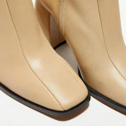 Bottines en Cuir Romy taupe - Talon 8,5 cm-Apologie Hot