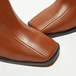 Bottines en Cuir Romy terracotta - Talon 8,5 cm-Apologie Clearance