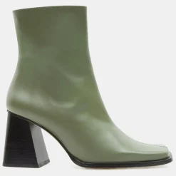 Femme Alohas Bottines^Bottines en Cuir South kaki - Talon 8.5 cm