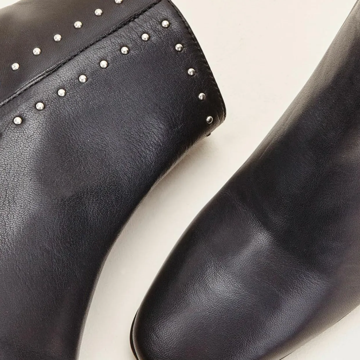 Femme Cosmoparis Bottines^Bottines en Cuir Wiley noires - Talon 6 cm