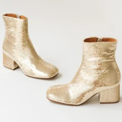 Bottines en Sequins Darlene Bis platine - Talon 6.5 cm-Jonak Hot