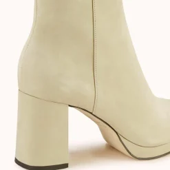 Femme Cosmoparis Bottines^Bottines en Velours de Cuir Zorine beiges - Talon 7 cm