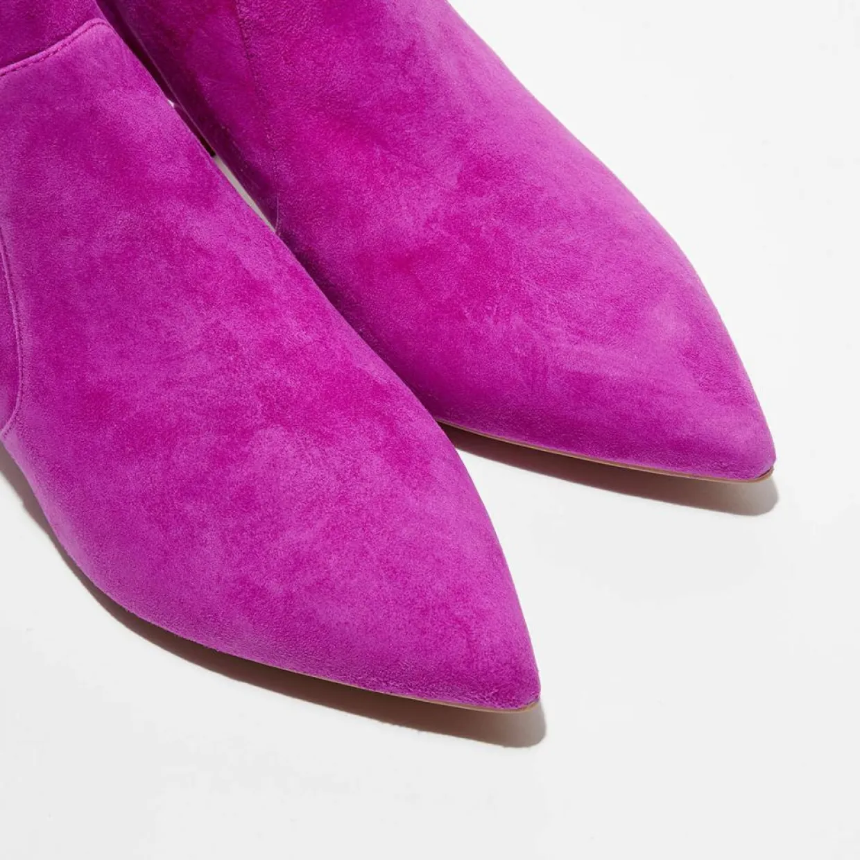 Bottines en Velours de Cuir Melena 50 magenta - Talon 5.5 cm-Stuart Weitzman