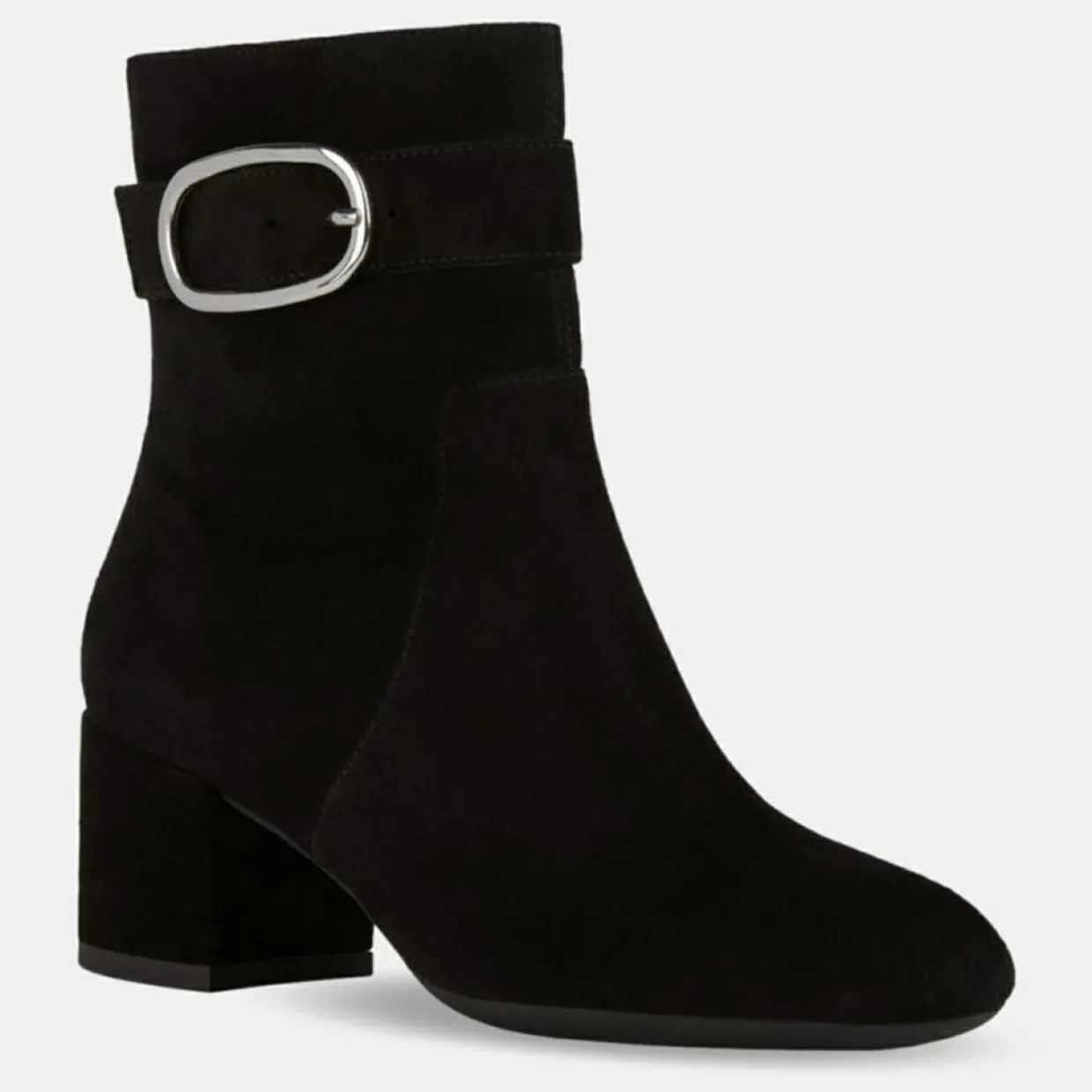 Bottines en Velours de Cuir Eleana noires-Geox Online