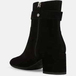 Bottines en Velours de Cuir Eleana noires-Geox Online